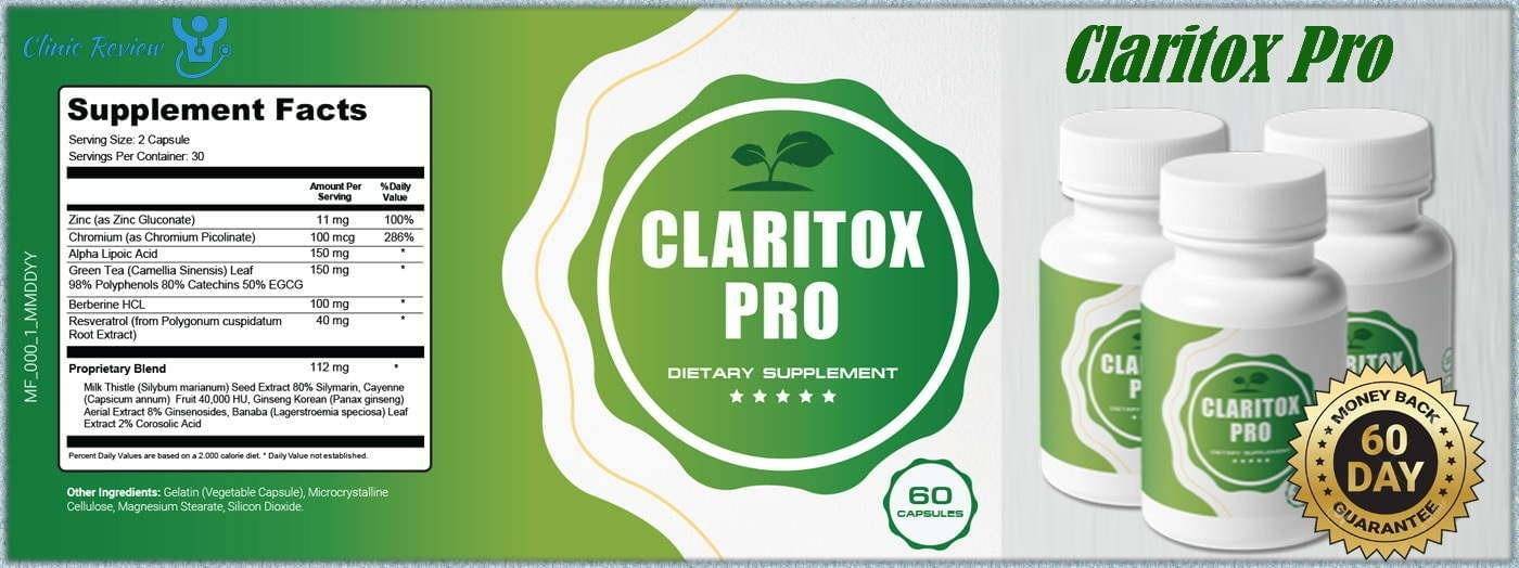 ClaritoxPro Supplement Fact